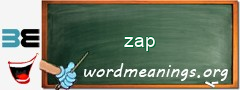 WordMeaning blackboard for zap